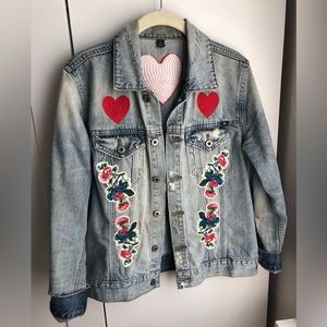 Lucky Brand Jean Jacket , Embroidered
